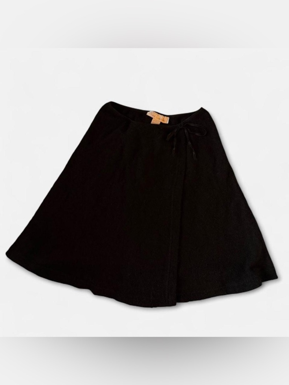 The Limited Black A-Line Skirt with Side Tie